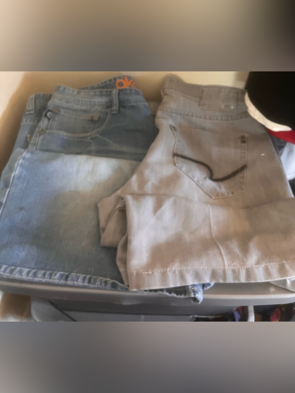 2 denim y2k shorts bundle jorts bottoms size 40-42  mecca akademiks vintage
